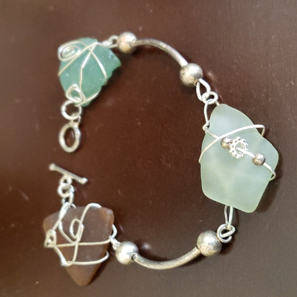 Jewelry - Sea Glass Handmade Bracelet